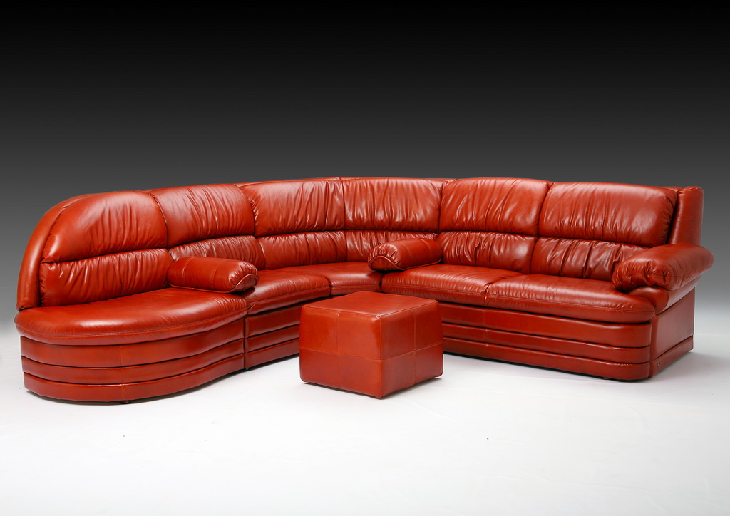 Кредо Д*Люкс 3 диван с баром и пуфом - купить в интернет-магазине мебели — «100диванов»
